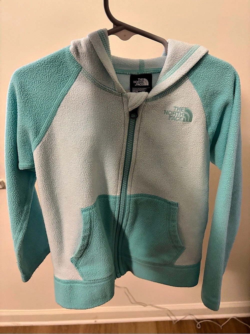 The North Face Kids' Glacier Full-Zip Hoodie Green & White